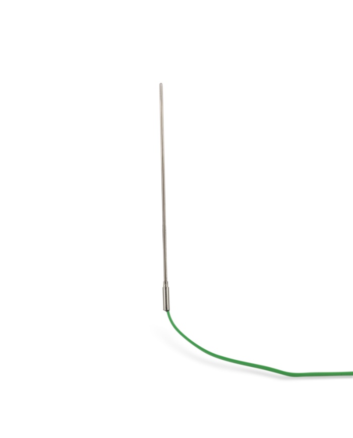 ETI Givare, termoelement typ K, böjbar lång givare Ø3 x 180mm, för höga lufttemperatur, t.ex. ugnar och värmeskåp, 2 meter värmetålig PTFE-kabel