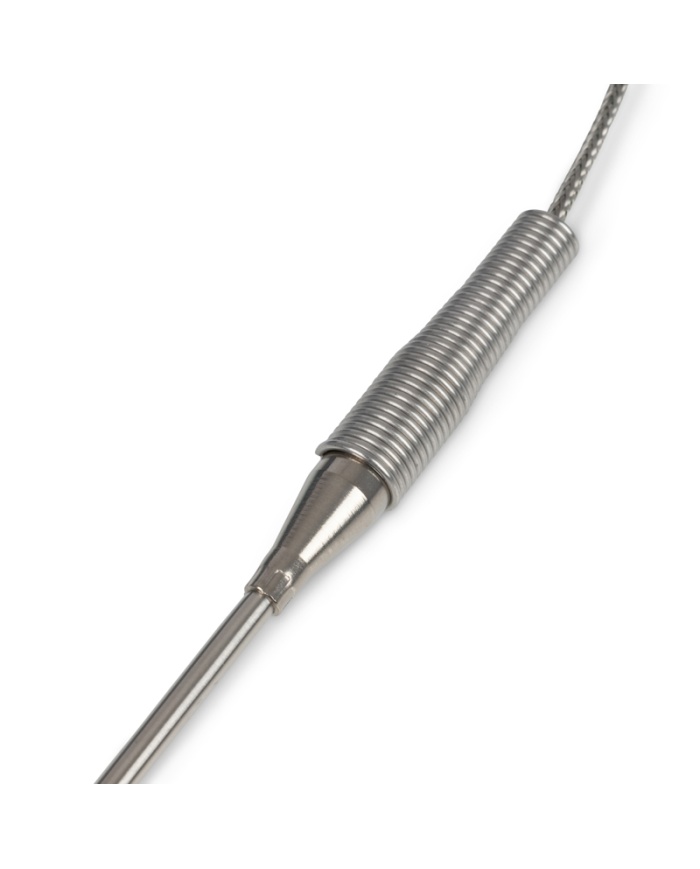 ETI Givare, termoelement typ K, insticksgivare med nål Ø3.3 x 114mm, snabb respons, perfekt för rökar och grillar, 1,2 meter flätad glasfiber-kabel