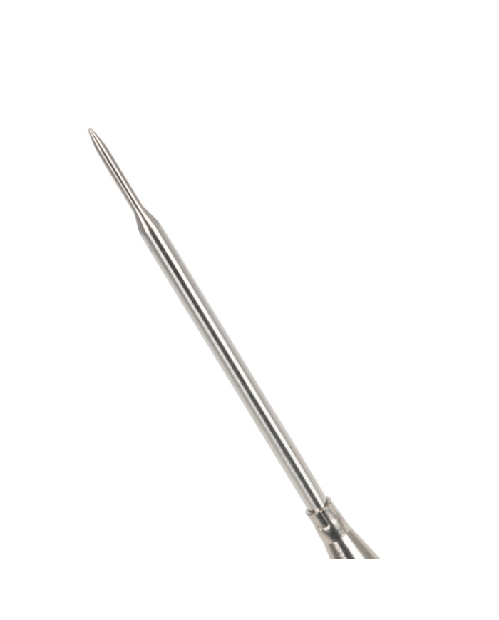 ETI Givare, termoelement typ K, insticksgivare med nål Ø3.3 x 64mm, snabb respons, perfekt för rökar och grillar, 1,2 meter flätad glasfiber-kabel