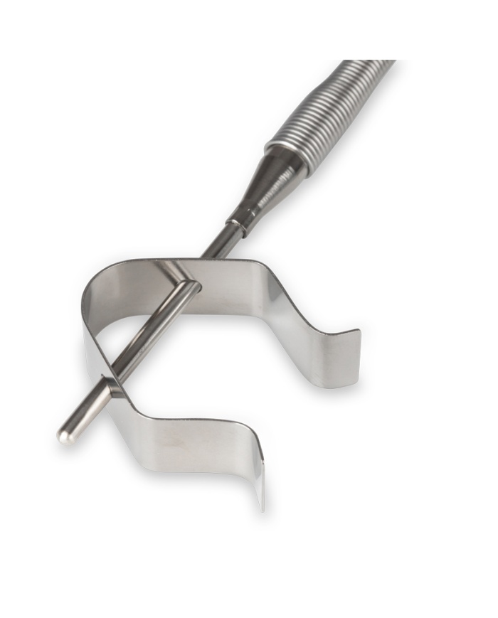 ETI Givare, termoelement typ K, ugnsgivare med rostfri klämma för ugnsfat. ETI Givare Ø3,5 x 50mm, 1,2 meter flätad kabel