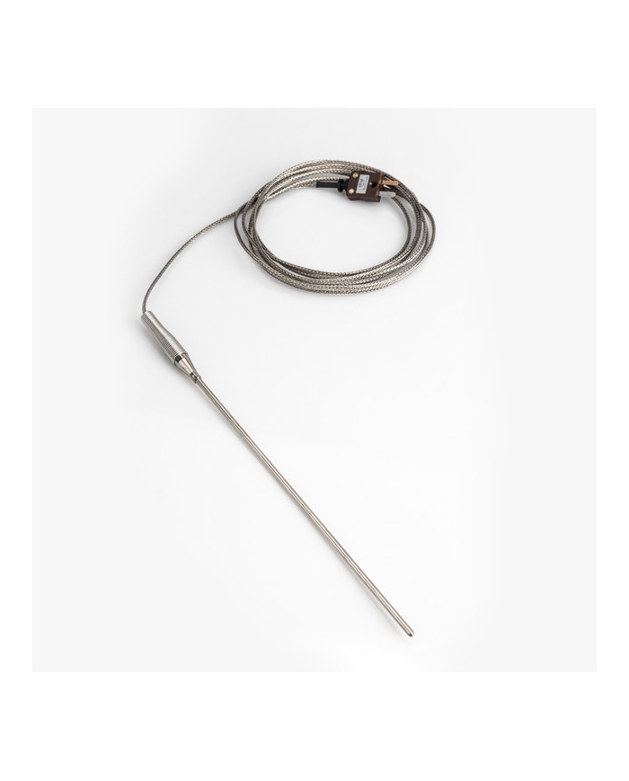 ETI Givare, termoelement typ T, kryo-givare för temperaturer ner till minus 100°C, Ø3.3 x 180mm, 2 meter PTFE-kabel med extern metallfläta