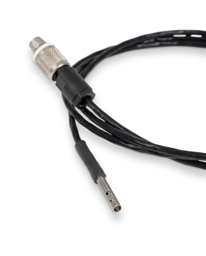 ETI Givare, PT100 RTD-givare, för luft eller gaser, för bl.a. HVAC, Ø3,7mm x 20mm. 1 meter FEP-kabel, Lumberg-kontakt