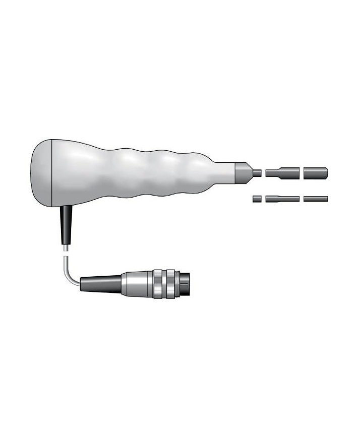 ETI Givare, NTC-termistor, för mätning mellan förpackningar, med rejält handtag, Ø6mm x 130mm, 1 meter kabel, Lumberg-kontakt