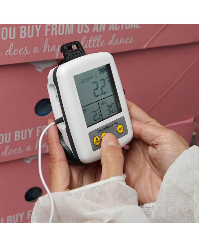 ETI Kyl & Frystermometer ThermaGuard® 101, med 1 st intern och 1 st extern givare med 2m kabel