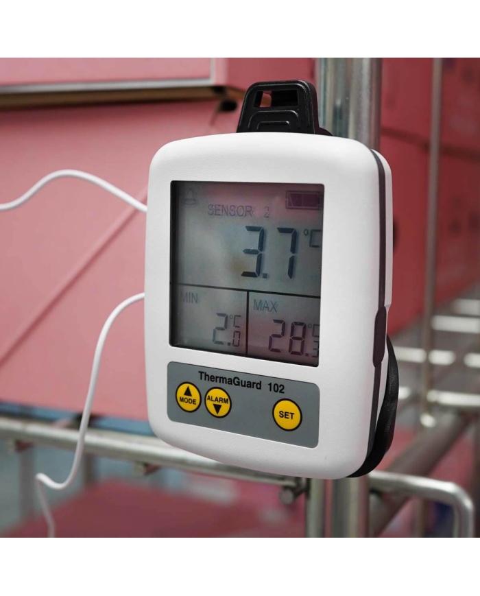 ETI Kyl & Frystermometer ThermaGuard® 102, med 2 st externa givare med vardera 2m kabel