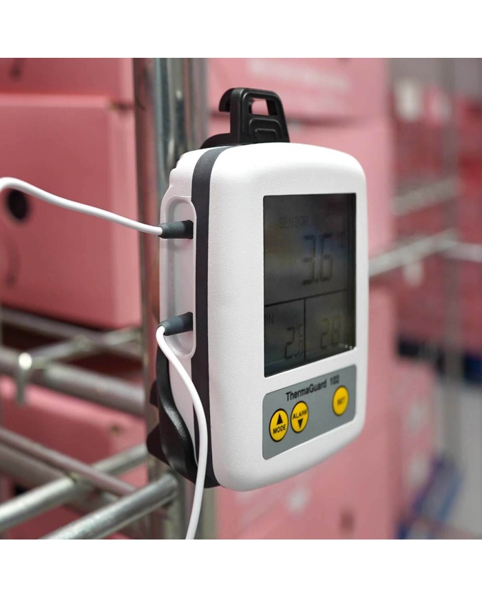 ETI Kyl & Frystermometer ThermaGuard® 102, med 2 st externa givare med vardera 2m kabel