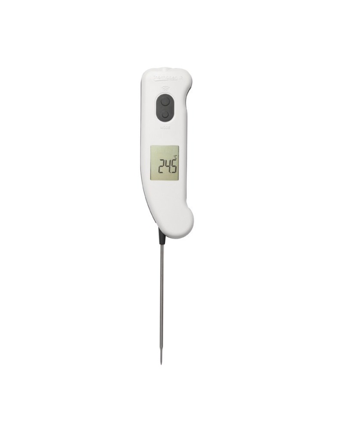 ETI Thermapen® IR-termometer. Kombinerad termometer för livsmedel med IR och utfällbar nålgivare. Kalibreringscertifikat