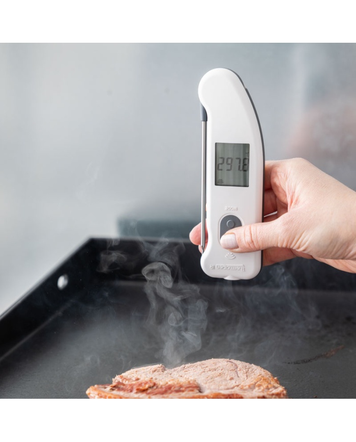 ETI Thermapen® IR-termometer. Kombinerad termometer för livsmedel med IR och utfällbar nålgivare. Kalibreringscertifikat