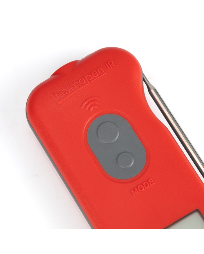 ETI Thermapen® IR-termometer. Kombinerad termometer för livsmedel med IR och utfällbar nålgivare. Kalibreringscertifikat