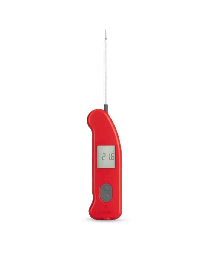 ETI Thermapen® IR-termometer. Kombinerad termometer för livsmedel med IR och utfällbar nålgivare. Kalibreringscertifikat