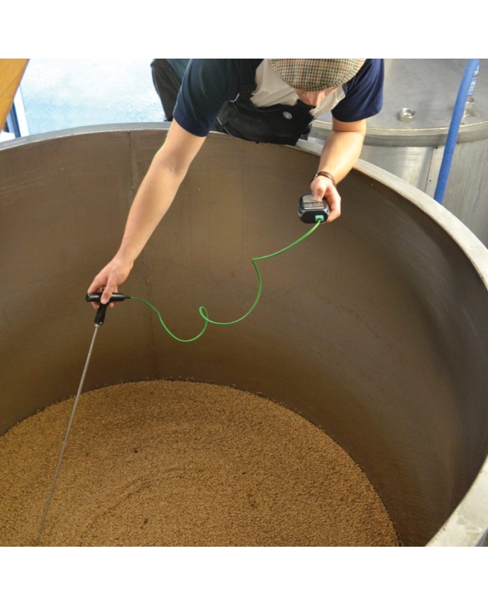 ETI Vattentät termometer för termoelement-givare typ K. IP67. Belyst display. -99.9 till 1370°C