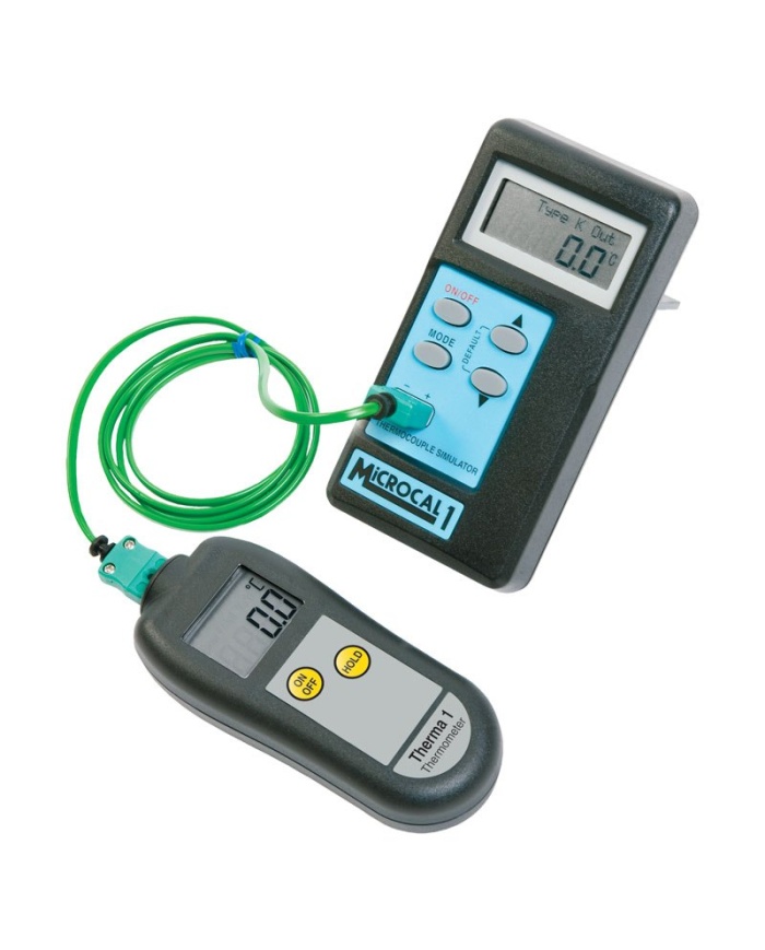 ETI MicroCal® 1 kalibrerad temperatursimulator, simulerar temperaturgivare Typ K, J, T, R, N, S & E. Med kalibreringscertifikat.