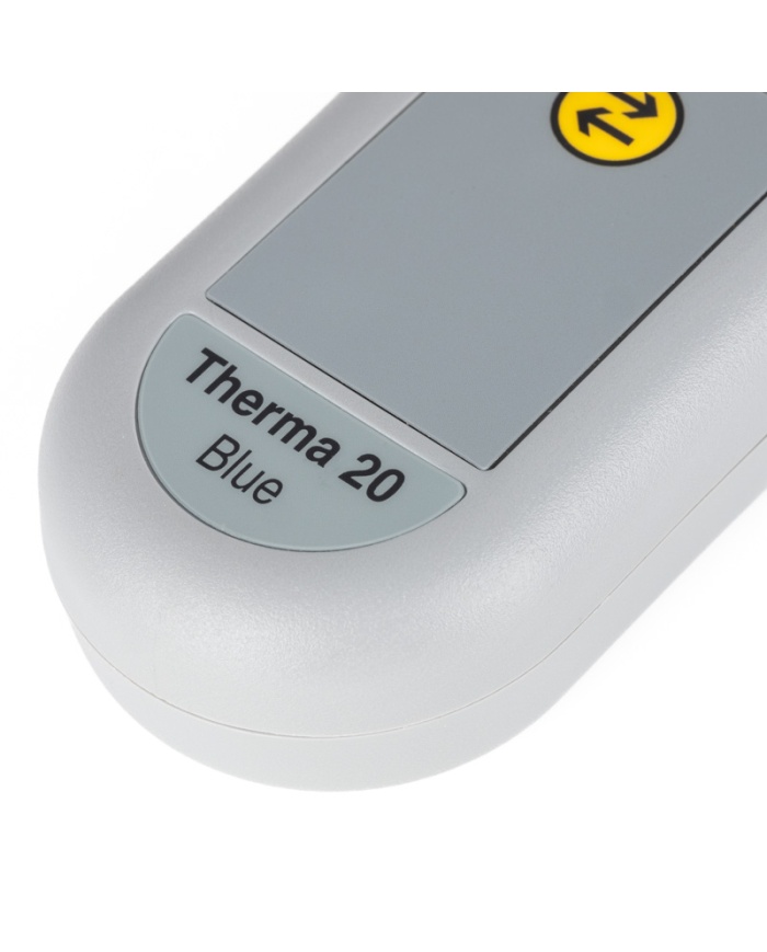 ETI Termometer Therma® 22 Blue, temperaturöverföring med Bluetooth. För NTC-termistorgivare, Lumbergkontakt. Gratis app för mobiltelefon. Med kalibreringscertifikat.