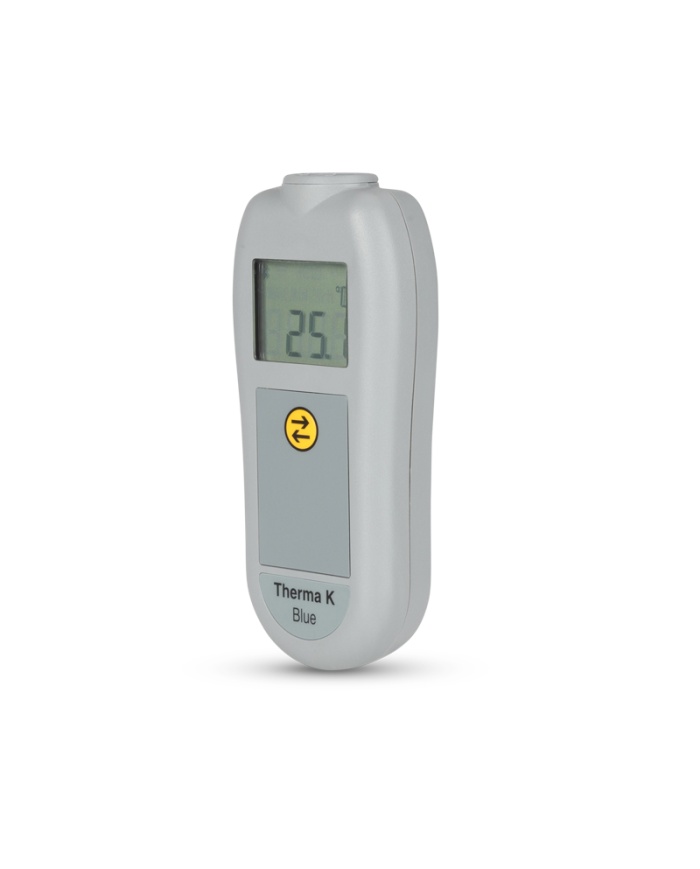 ETI Termometer Therma® K Blue, temperaturöverföring med Bluetooth. För givare termoelement Typ K. Gratis app för mobiltelefon. Med kalibreringscertifikat.