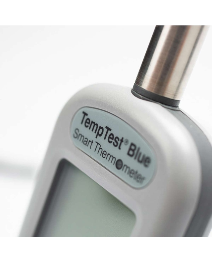 ETI TempTest® Bluetooth termometer för mätning av temperatur på däck. Skickar mätdata trådlöst. SDK-kit finns som utvecklarverktyg. Roterande display. IP67.