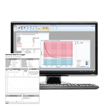 ETI ThermaData® Pro temperaturlogger i rostfritt stål med nålgivare Ø3,3, längd 50 mm