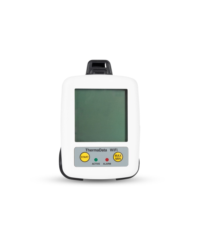 ETI ThermaData® WiFi TD2TC Temperaturlogger. 2-kanalig. Med display. För 2st externa givare termoelement typ T. Kalibreringscertifikat