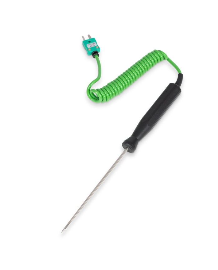 ETI Givare, termoelement typ K, insticksgivare med nål Ø3,3 x 130mm, med handtag, 1 meter