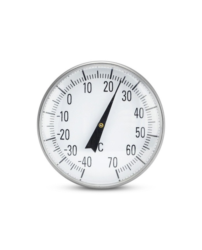 ETI Analog instickstermometer, 130mm lång, med rund 45mm mättavla, mätområde -40 till +70°C