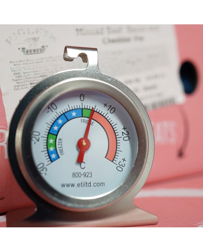 ETI Analog frystermometer med fot, rostfritt stål, 50mm visartavla