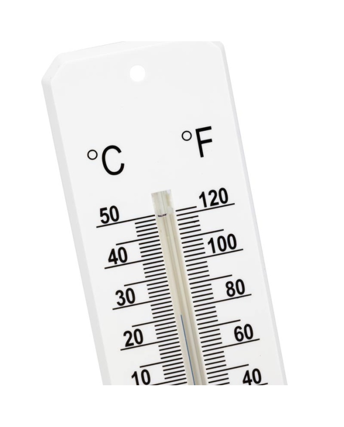 ETI Rumstermometer, analog, mäter mellan -30 till +50°C. Mått: 45 x 195mm