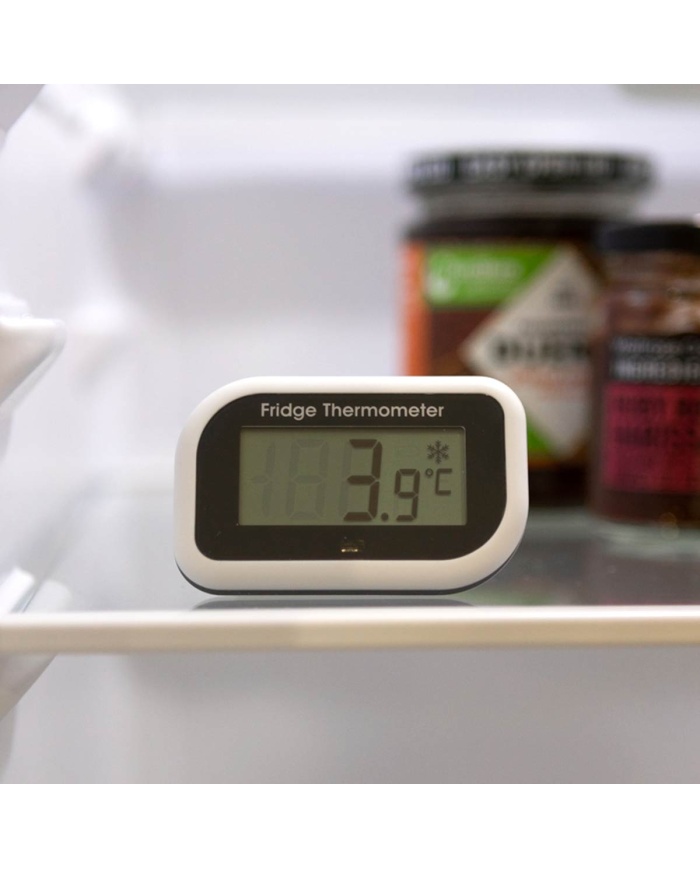 ETI Digital kyltermometer, med indikator för avvikande temperatur