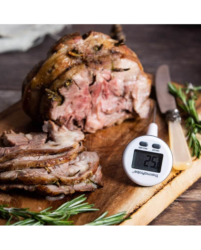 ETI ThermaProbe®, digital vattentät instickstermometer med roterande display, givare Ø1,6 x 70mm