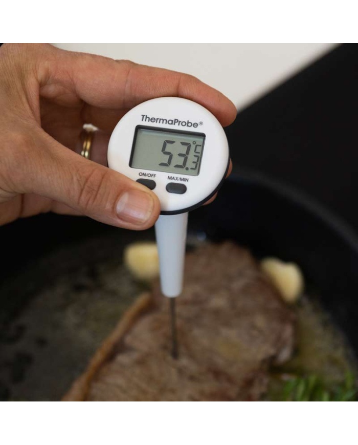 ETI ThermaProbe®, digital vattentät instickstermometer med roterande display, givare Ø1,6 x 70mm