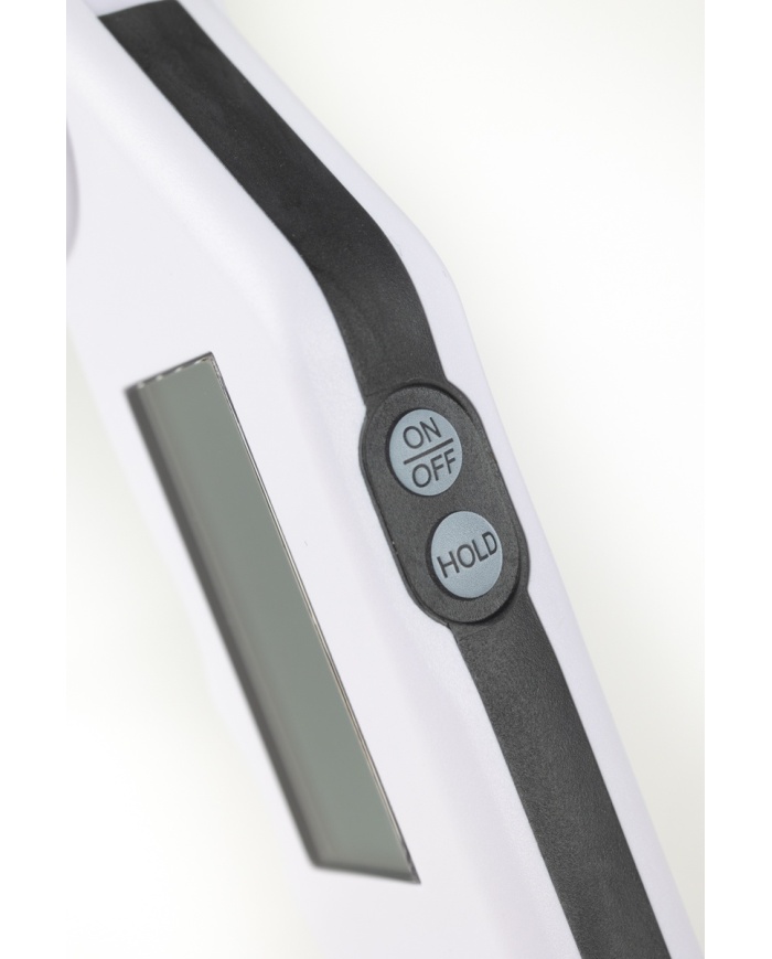 ETI Gourmet-termometer, infällbar nål, vattentålig med knapp för korrekt visning av 0°C i isbad - vit