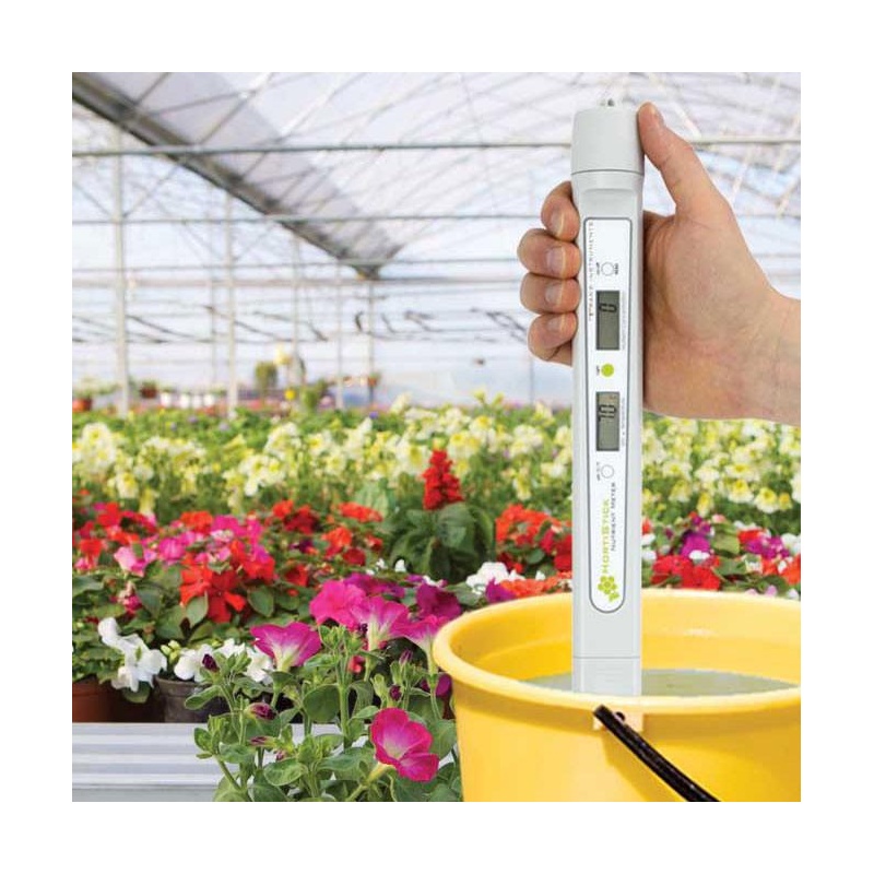 ETI HortiStick kombinerad mätare för salthalt (mS, cF och TDS), pH och temperatur